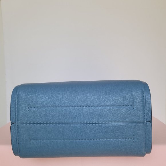 KATE SPADE Knott LARGE Pebbled Leather & Suede Shoulder Bag-Manta Blue⭐ - Picture 10 of 16